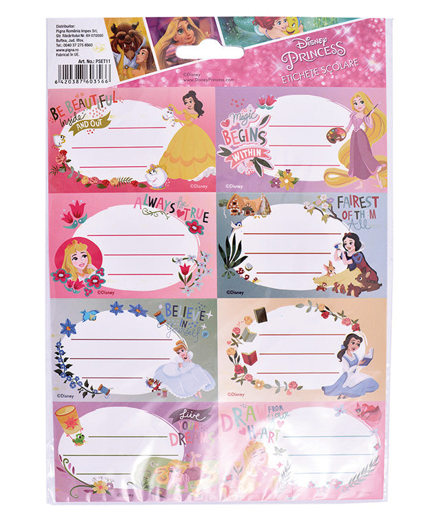 ETICHETE SCOLARE 40/SET PRINCESS PIGNA ETICHETE SCOLARE 40/SET PRINCESS PIGNA